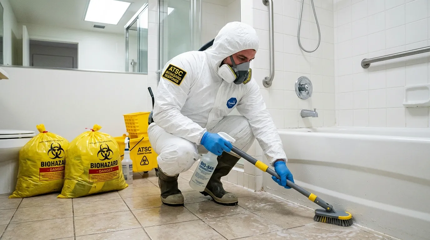 Decontamination equipment deployed for Blood Cleanup in Collinsville